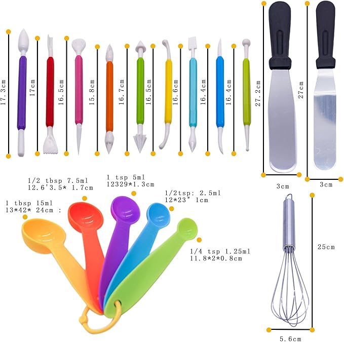 Cake Decorating Accessories Set (85 Pieces) – Complete Baking Kit Souq Al Riyad