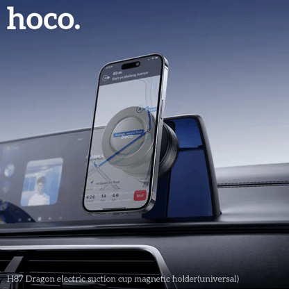 Hoco H87 Dragon – Electric Suction-Cup Magnetic Phone Holder (Universal) Souq Al Riyad